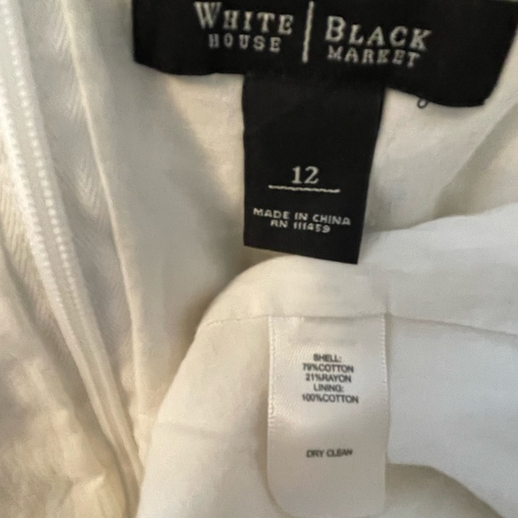 NWOT White Dress by White House Black Market - Picture 3 of 3